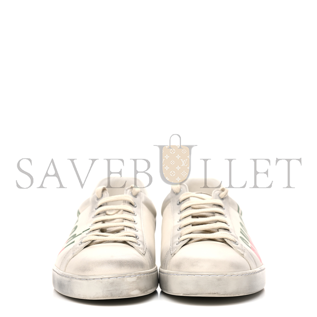 G*u*i distressed calfskin mens ace blade sneakers 11 923484